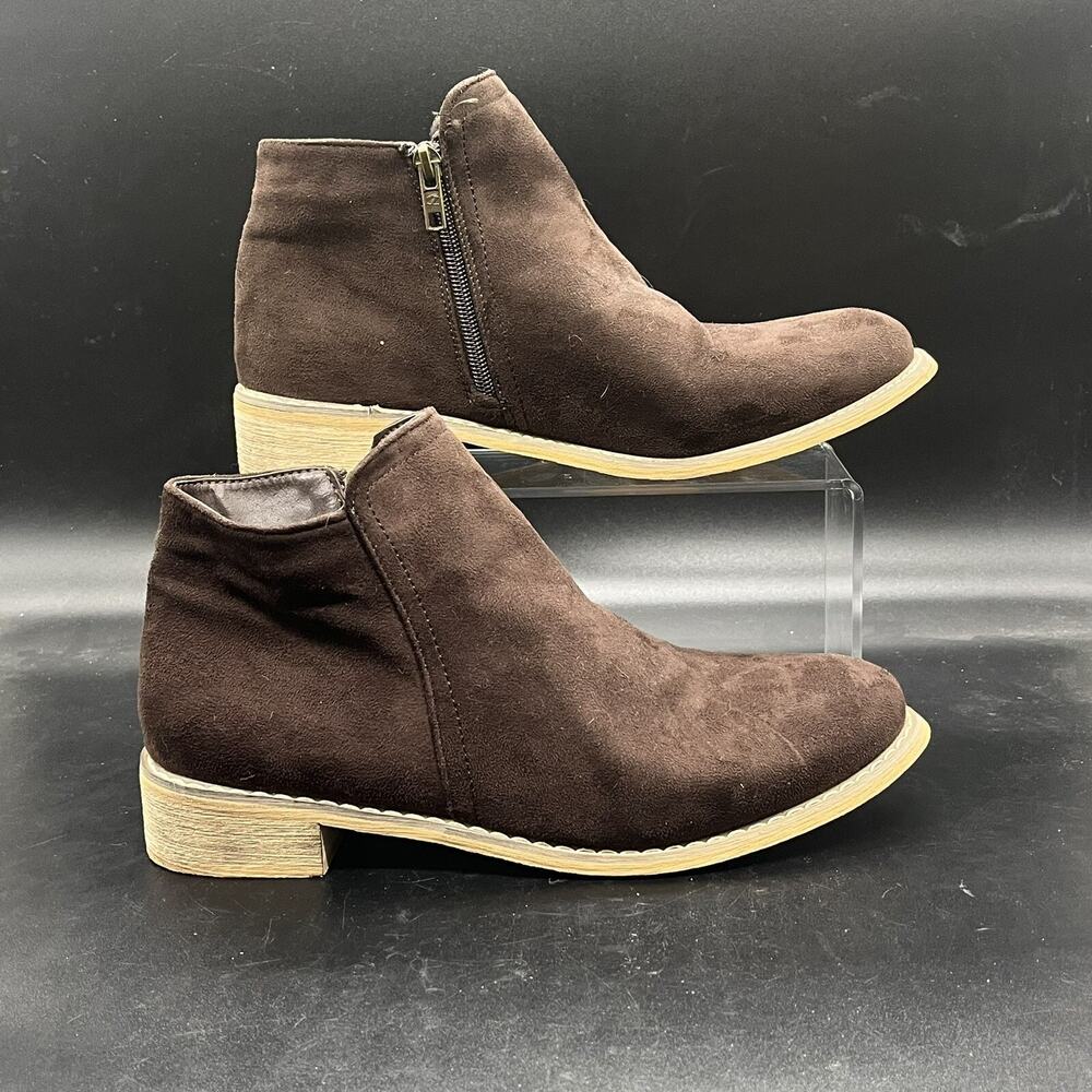 Seven 7 Cisco Kid Bootie Womens 10 1012 brown suede casual lightweight bohemian